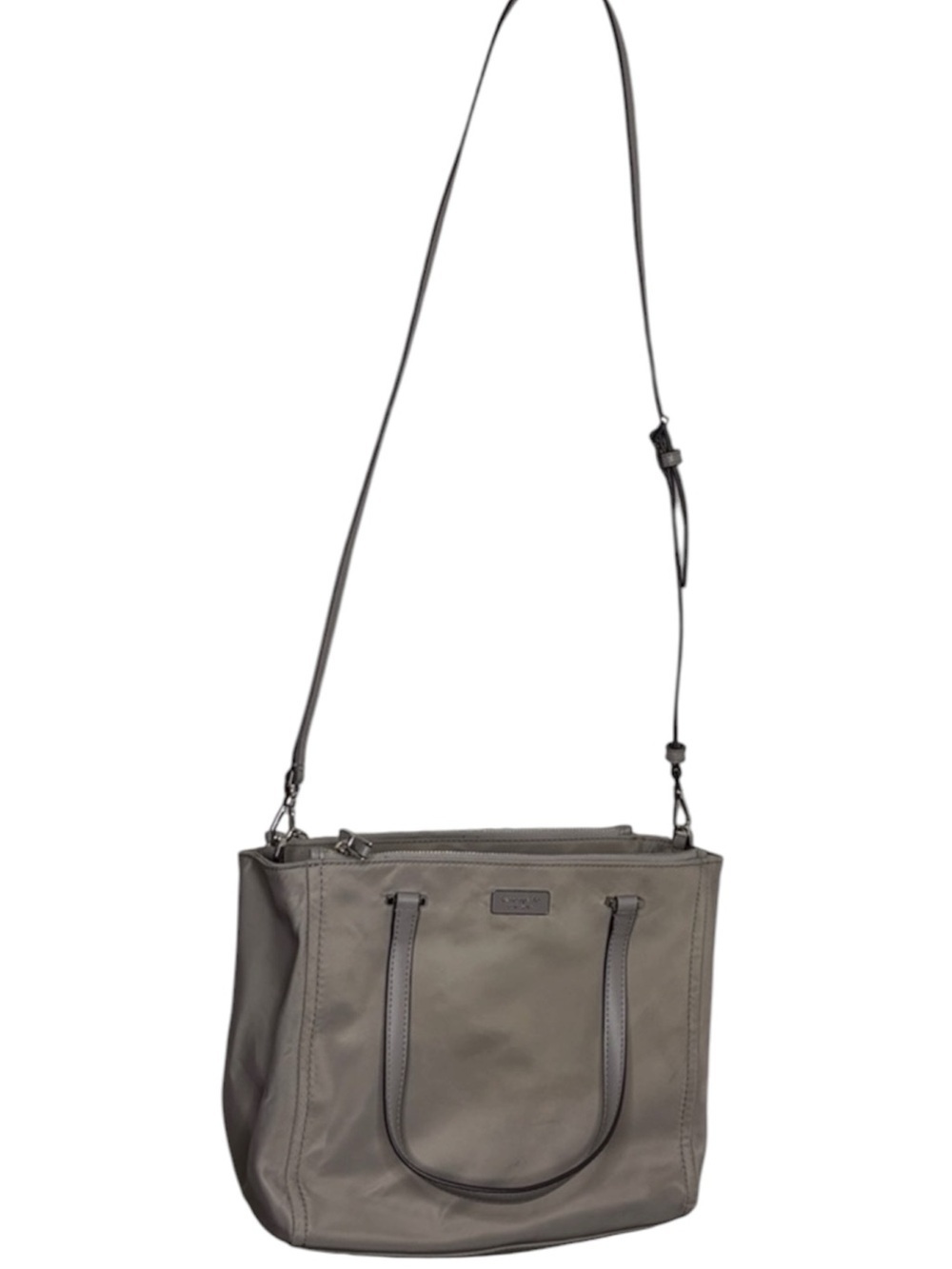 Kate Spade Dawn Grey Nylon Tote Bag BLEMISH - Picture 7 of 8
